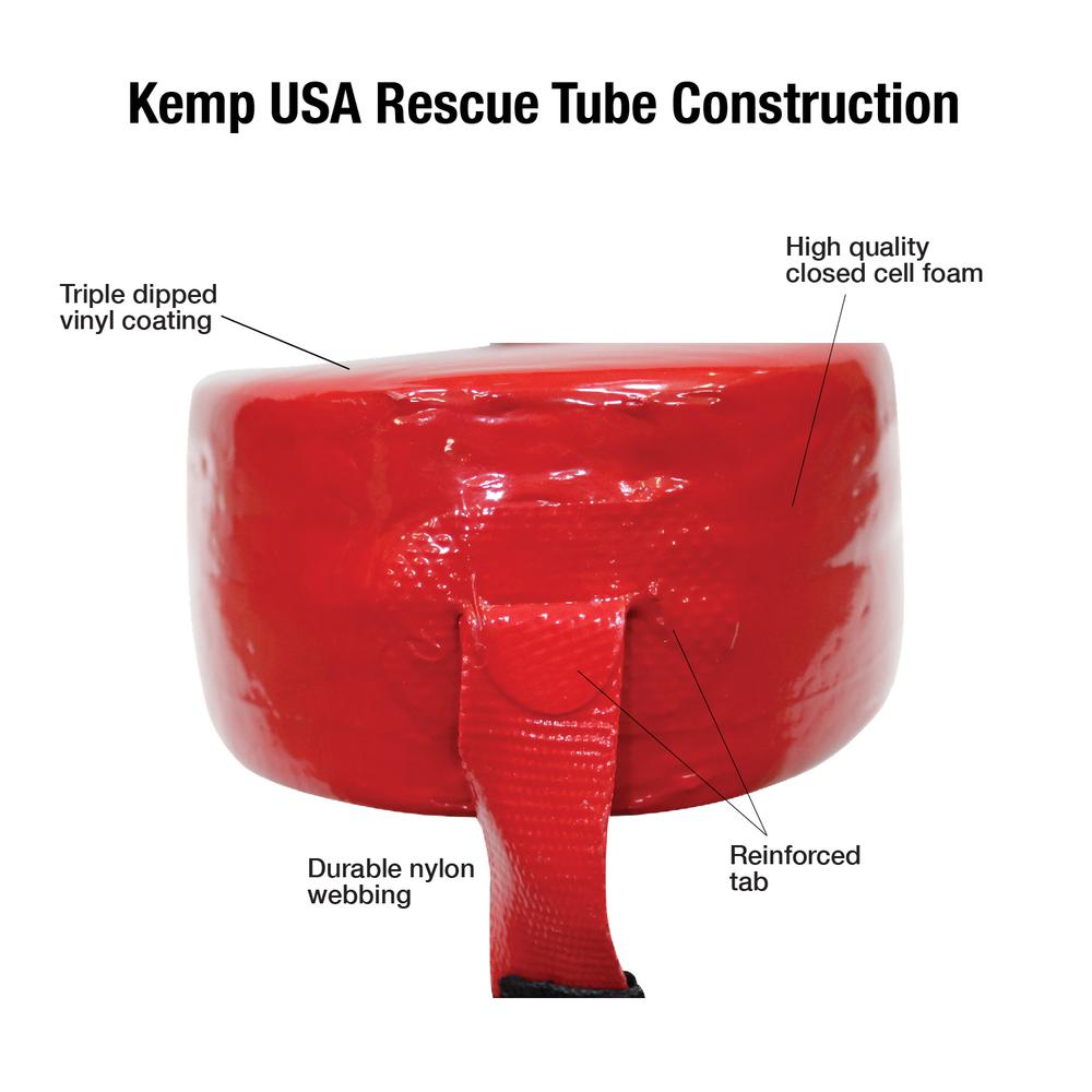 50" Rescue Tube with GUARD Logo, Red. Picture 2