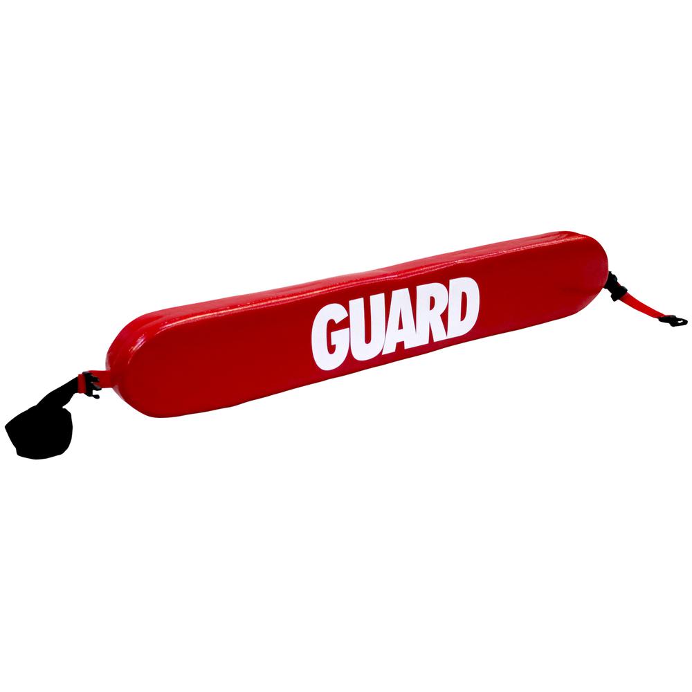 40" Rescue Tube with Plastic Clips and GUARD Logo, Red. Picture 1