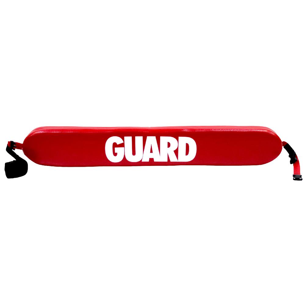40" Rescue Tube with Plastic Clips and GUARD Logo, Red. Picture 3