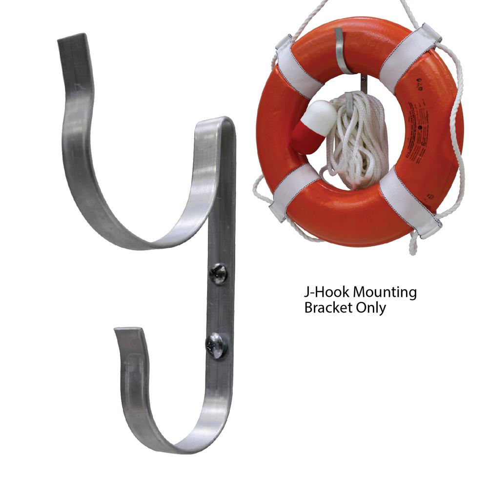 Ring Buoy J-Hook Mounting Bracket. Picture 1