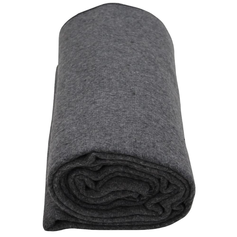50% Wool Blanket, Gray. Picture 1