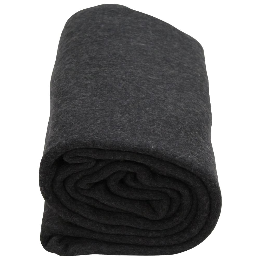 80% Wool Fire-Resistant Blanket, Gray. Picture 1