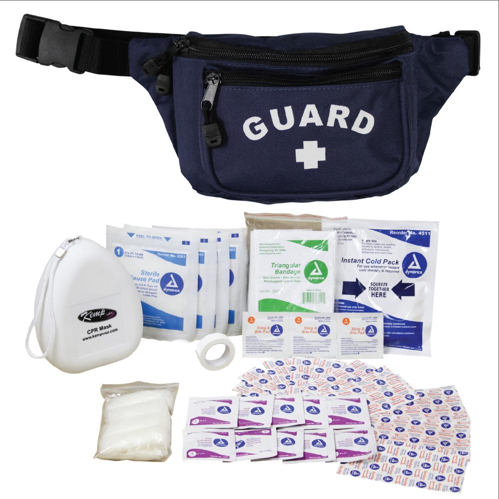 Hip Pack with First Aid Supply Pack, Navy. Picture 1