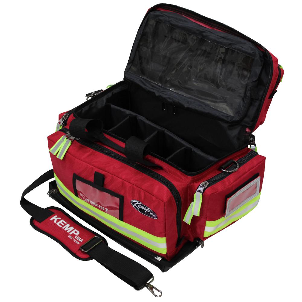 Premium Large Professional Trauma Bag, Red. Picture 4