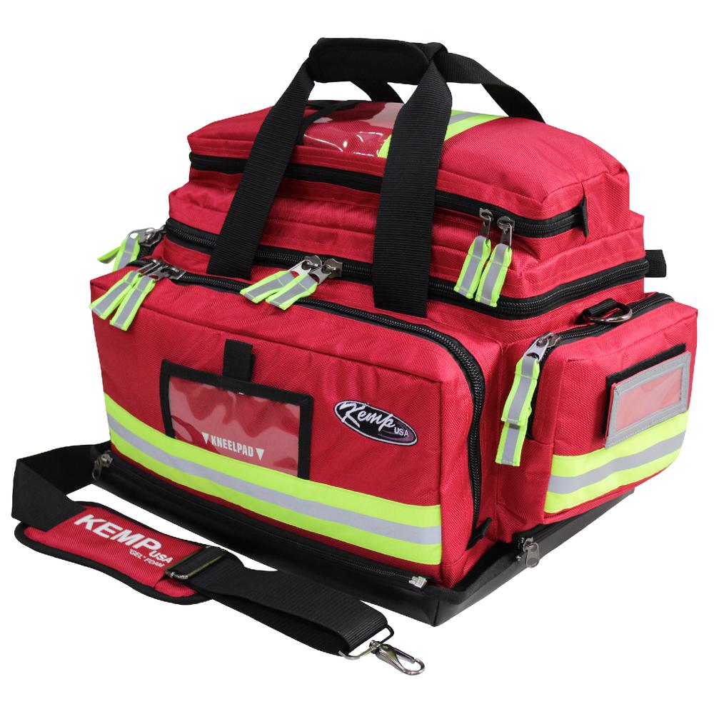Premium Large Professional Trauma Bag, Red. Picture 6