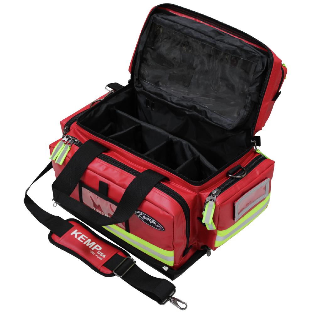 Tarpaulin Fluid Resistant Large Professional Trauma Bag, Red. Picture 2