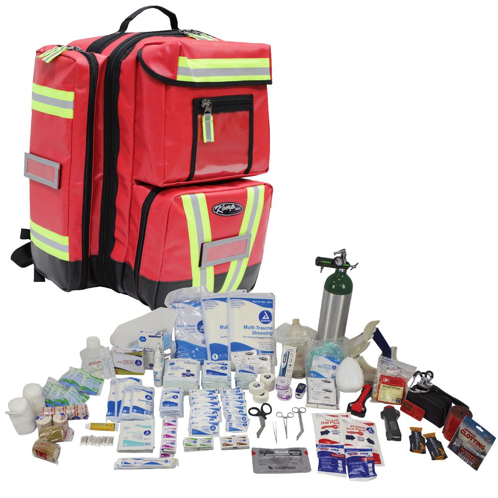 Tarpaulin Fluid-Resistant Ultimate EMS Packpack, Red. Picture 10