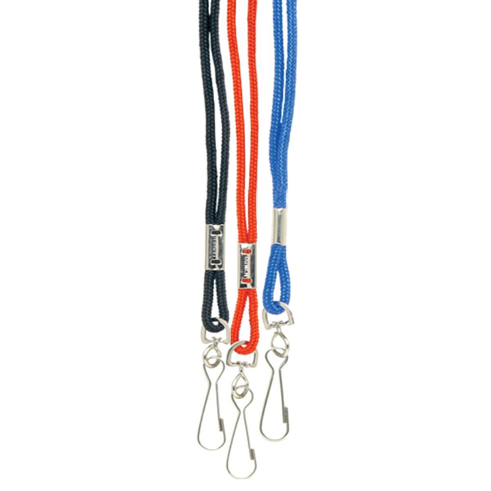 Economy Rope Lanyard, Red. Picture 1