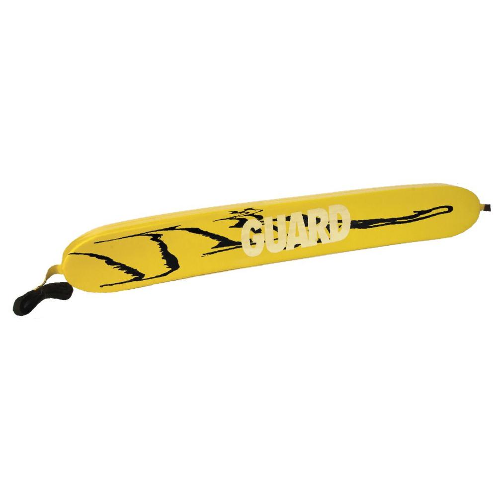 50" Rescue Tube with GUARD Logo, Yellow with Black Splash. Picture 1