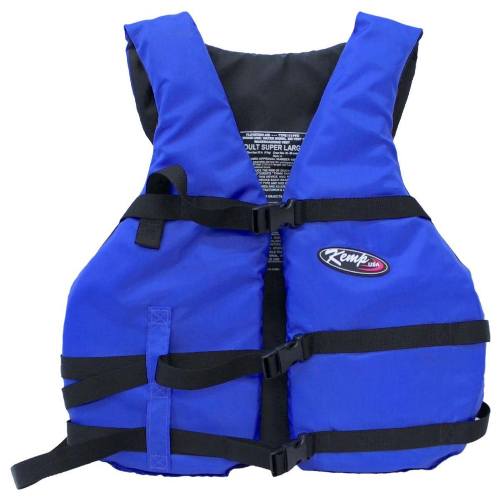 Life Jacket, Blue, Adult. Picture 1