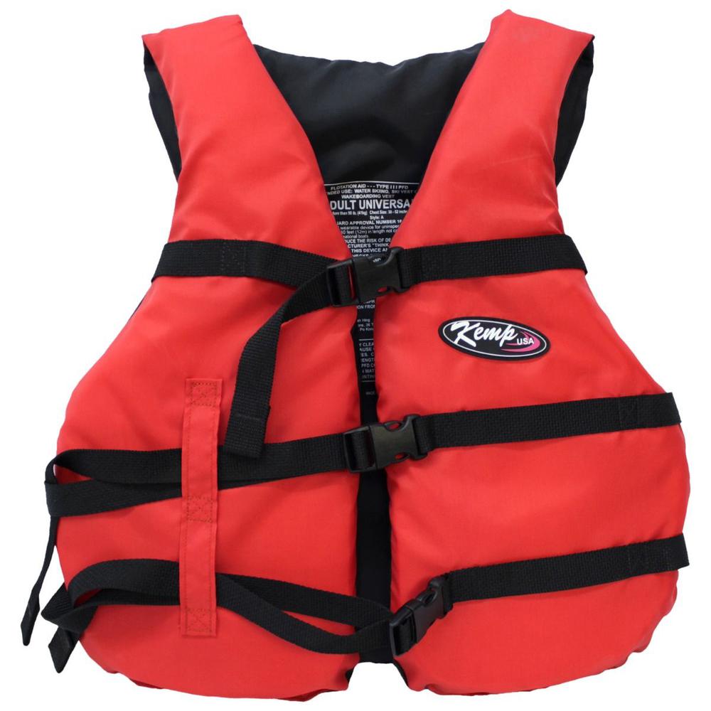 Life Jacket, Red, Adult. Picture 1