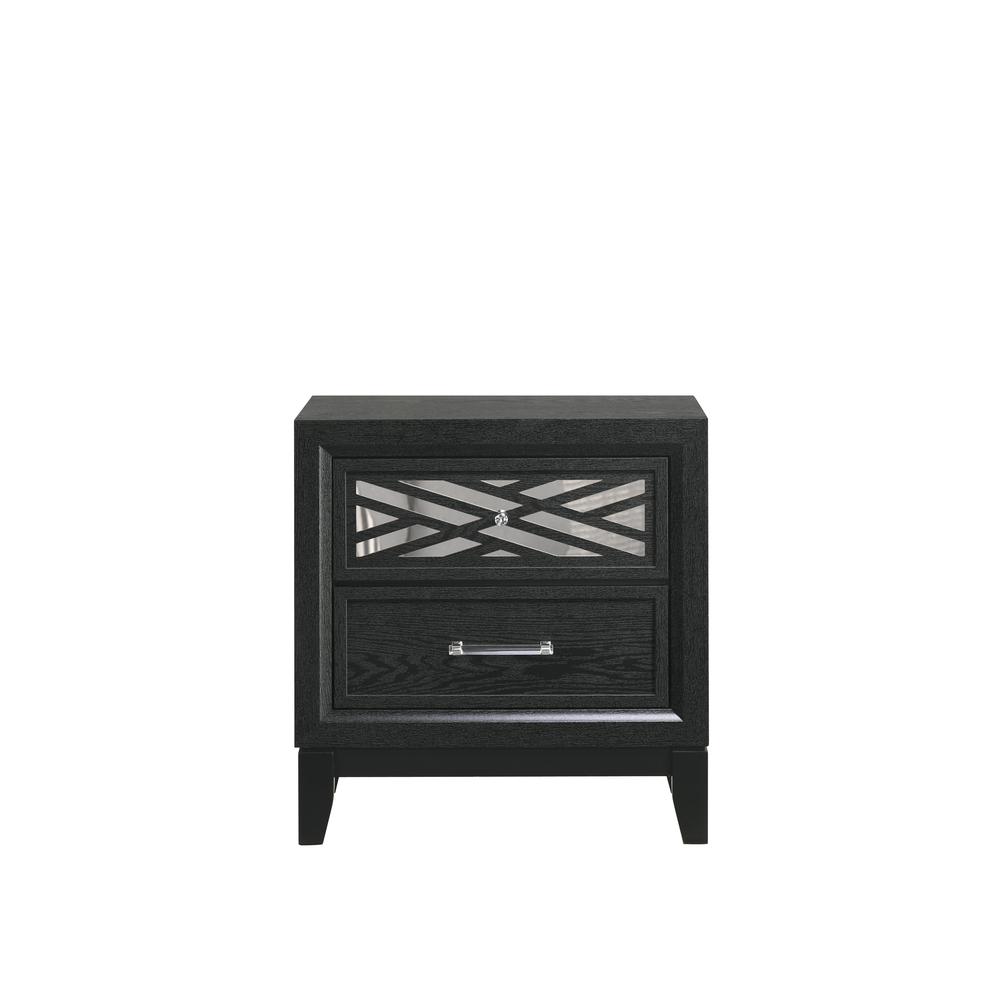 Obsidian Nightstand-Black. Picture 2