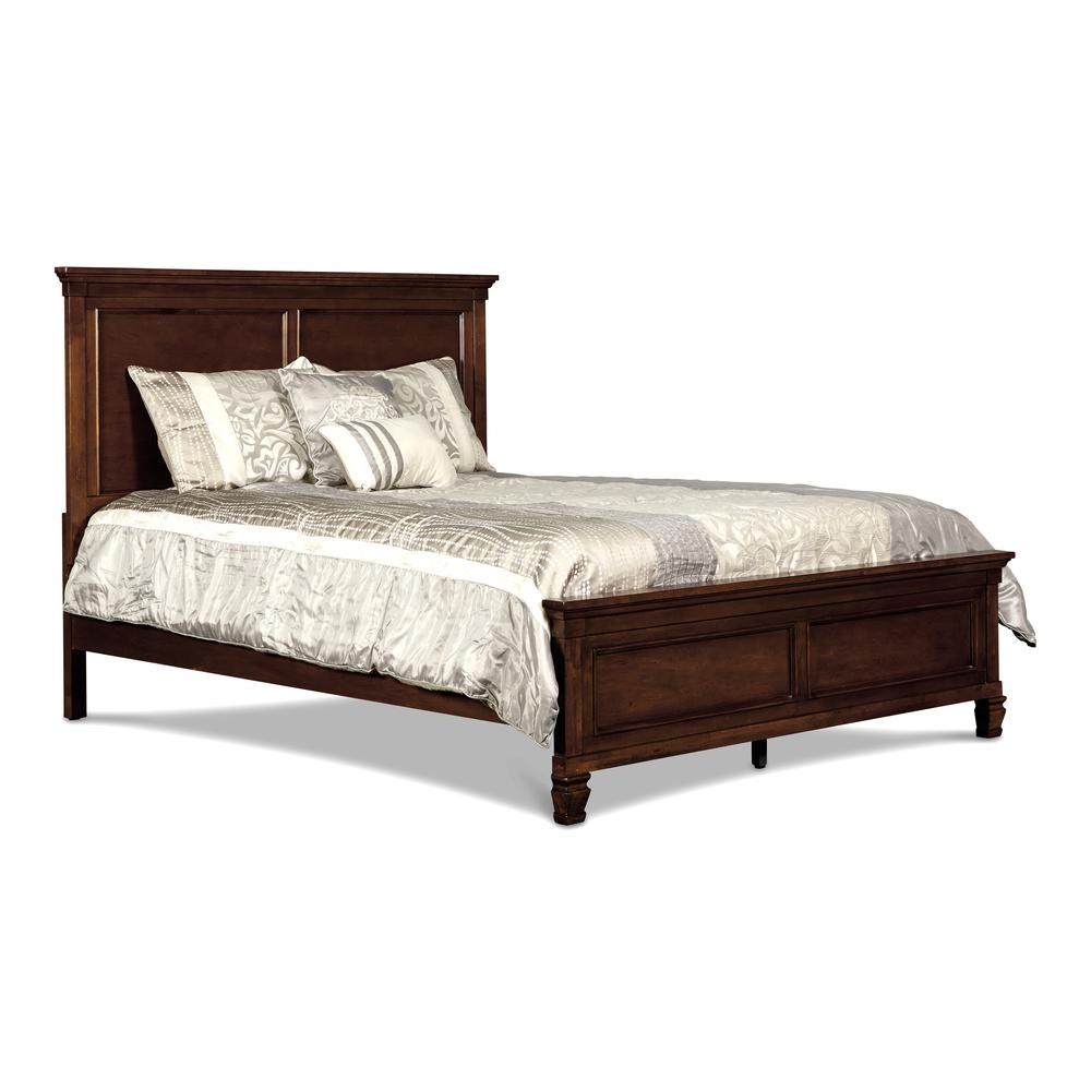 Furniture Tamarack Contemporary Solid Wood 3/3 Twin Bed in Cherry. Picture 1