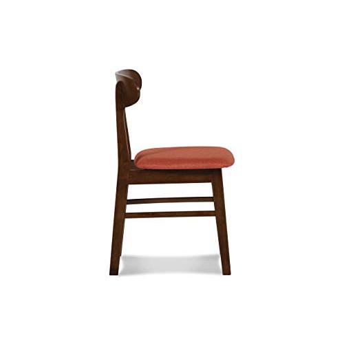 Morocco Orange Solid Wood Dining Chair (Set of 6). Picture 6
