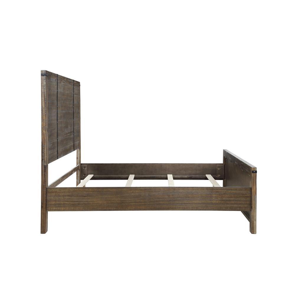 Furniture Galleon Traditional Solid Wood King Bed in Walnut. Picture 4