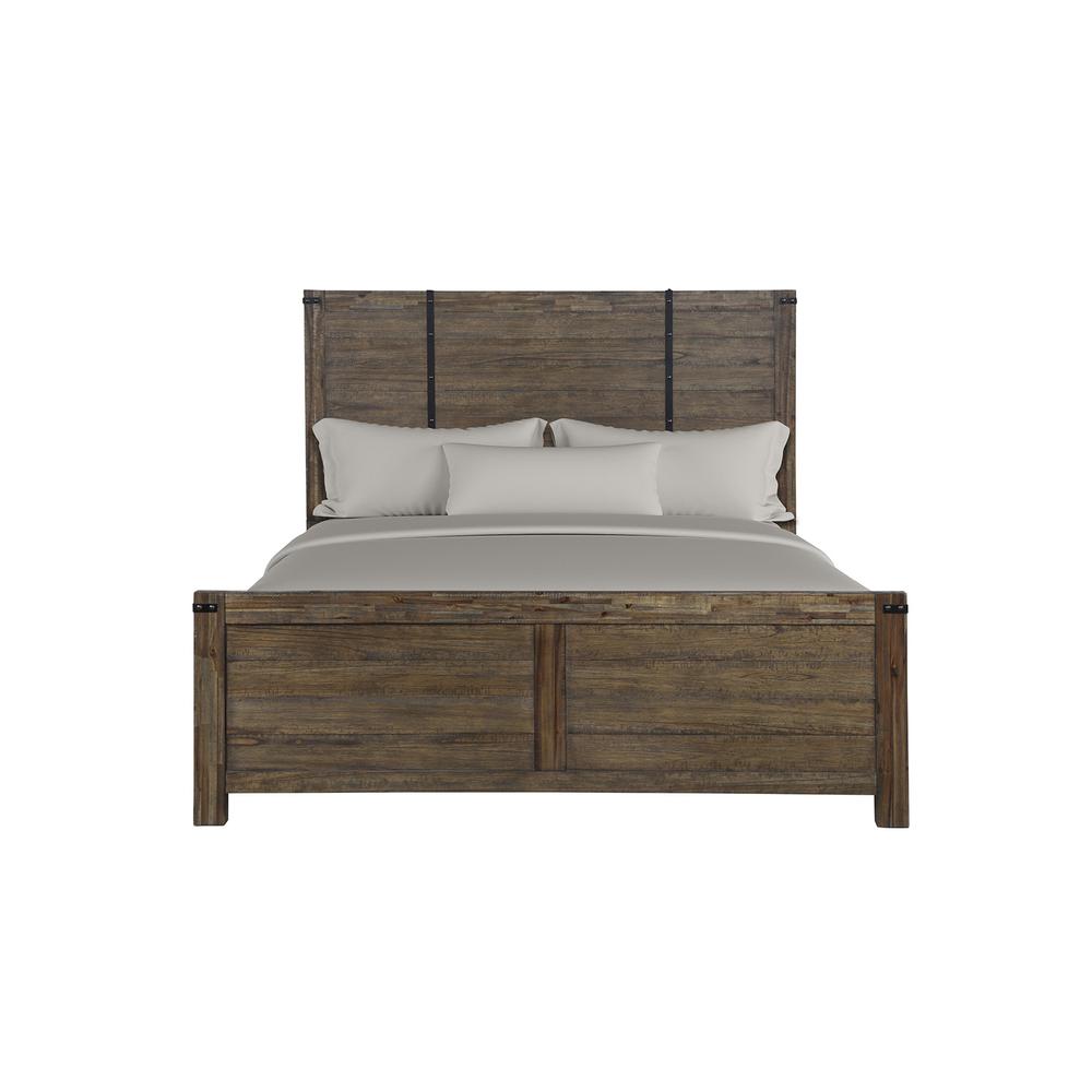 Furniture Galleon Traditional Solid Wood King Bed in Walnut. Picture 2