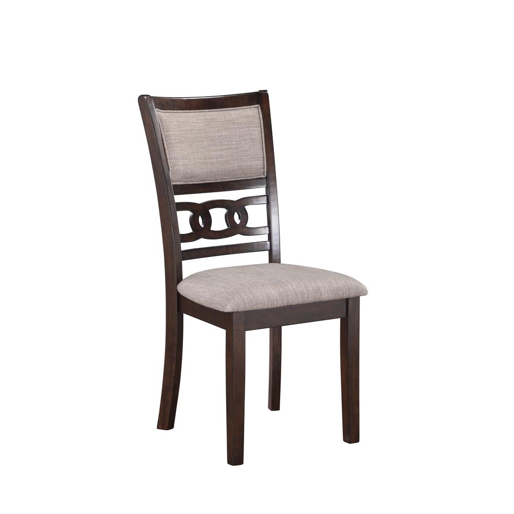 Gia Cherry Wood Dining Chair with Fabric Seat (Set of 6). Picture 2