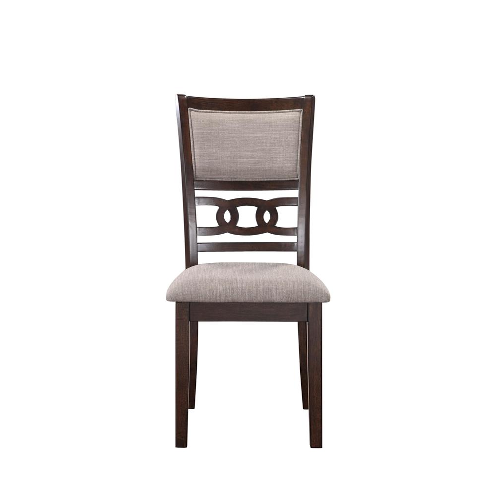 Gia Cherry Wood Dining Chair with Fabric Seat (Set of 6). Picture 3