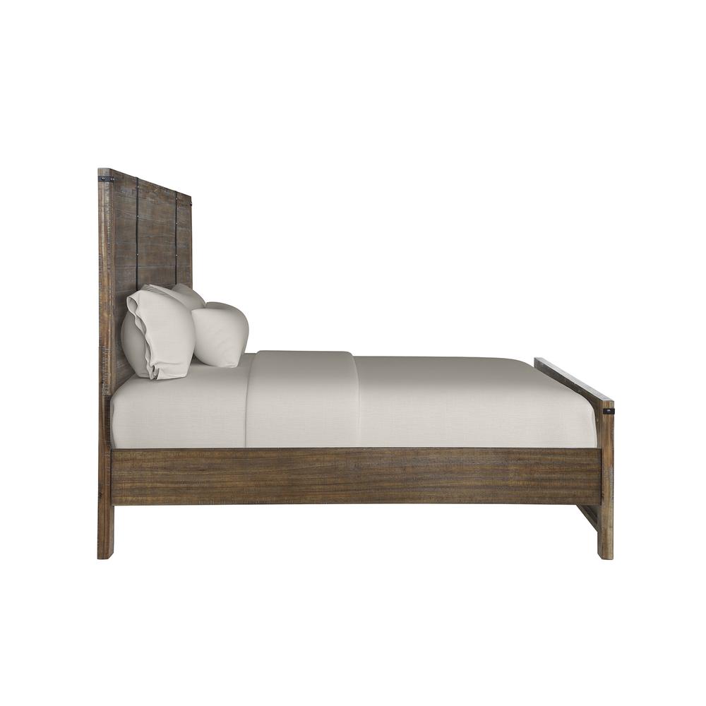 Furniture Galleon Traditional Solid Wood King Bed in Walnut. Picture 3