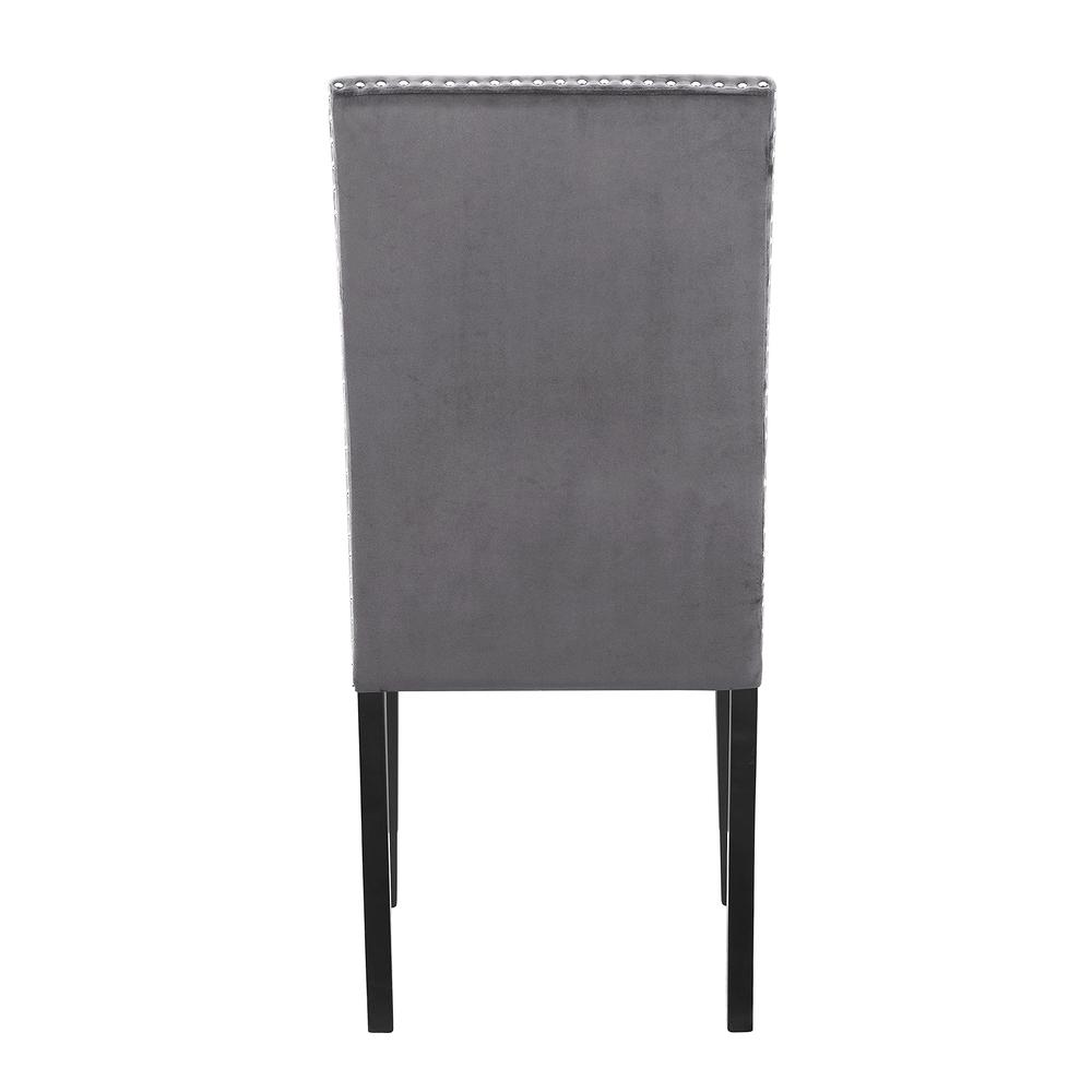 Celeste Gray Wood Upholstered Dining Chair (Set of 6). Picture 5