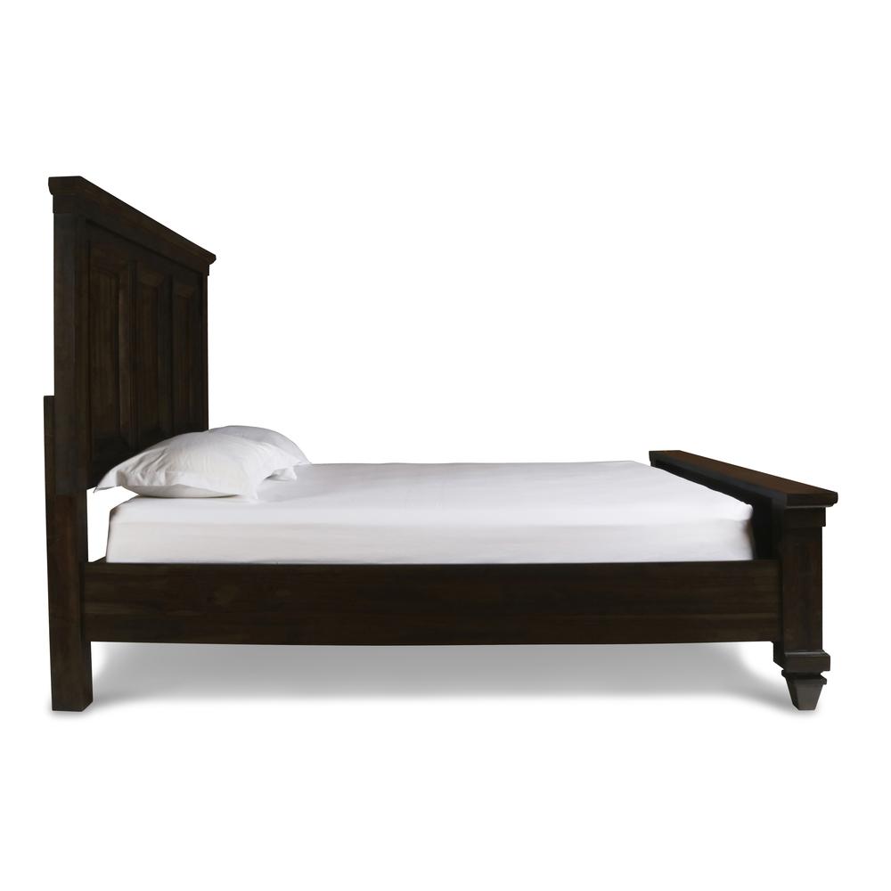 Furniture Sevilla Contemporary Wood King Bed in Walnut. Picture 6