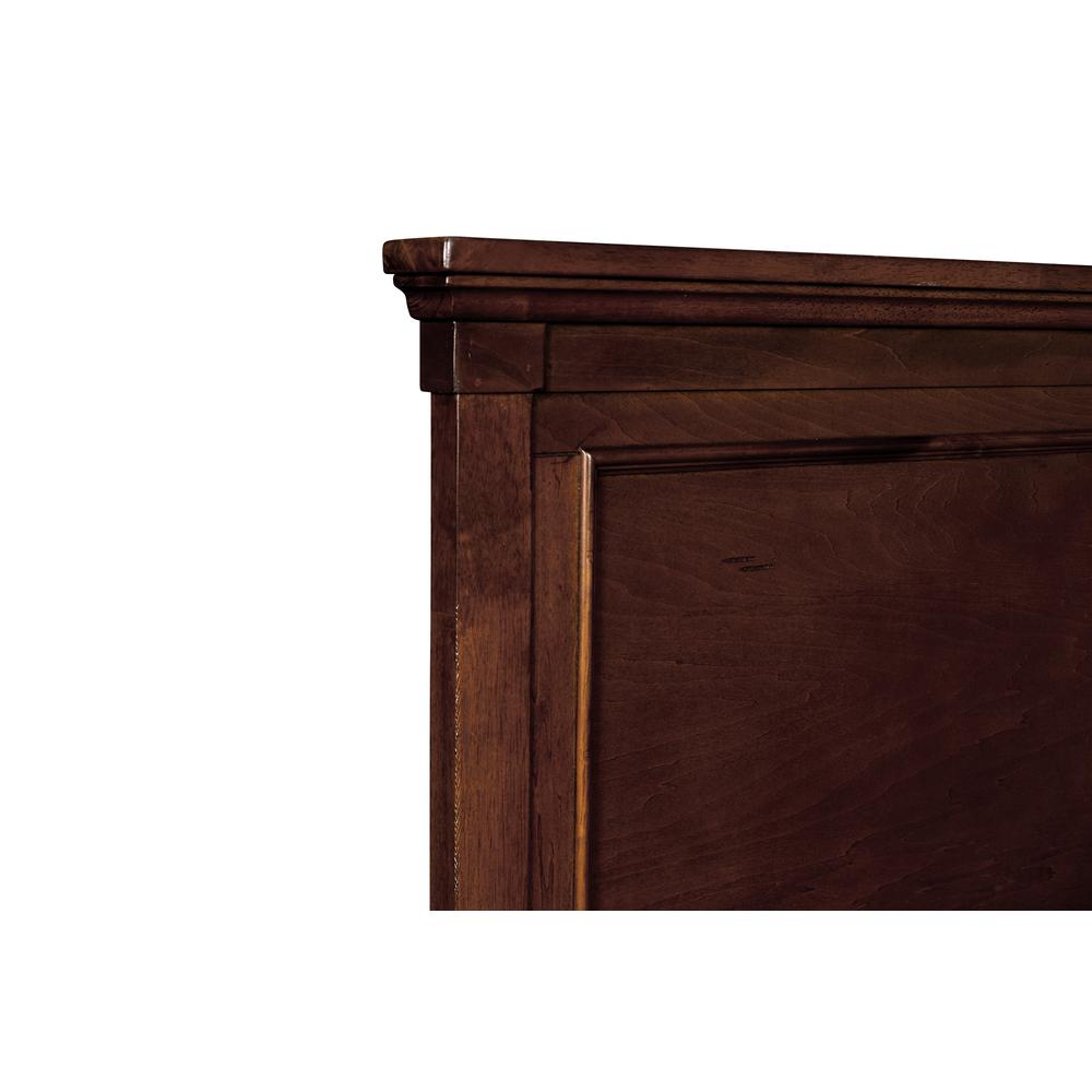 Furniture Tamarack Solid Wood Cal King Panel Bed in Brown Cherry. Picture 5