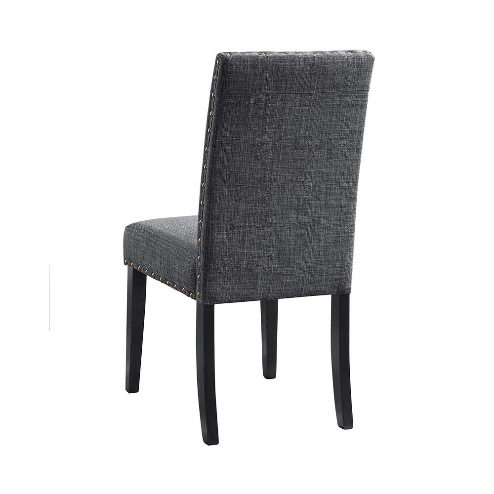 Crispin Granite Gray Solid Wood Dining Chair (Set of 6). Picture 3