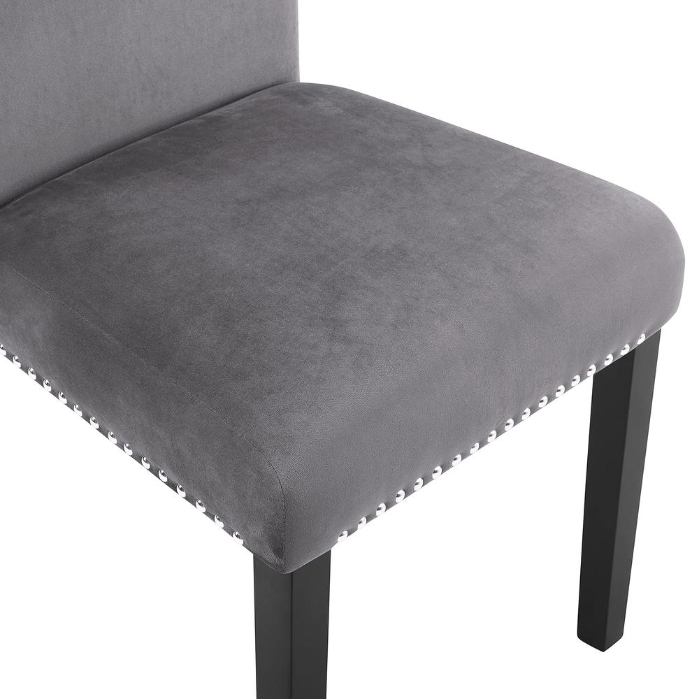 Celeste Gray Wood Upholstered Dining Chair (Set of 6). Picture 6