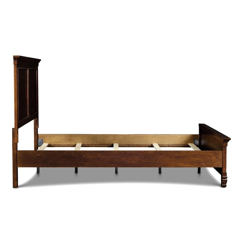Furniture Tamarack Solid Wood Cal King Panel Bed in Brown Cherry. Picture 4