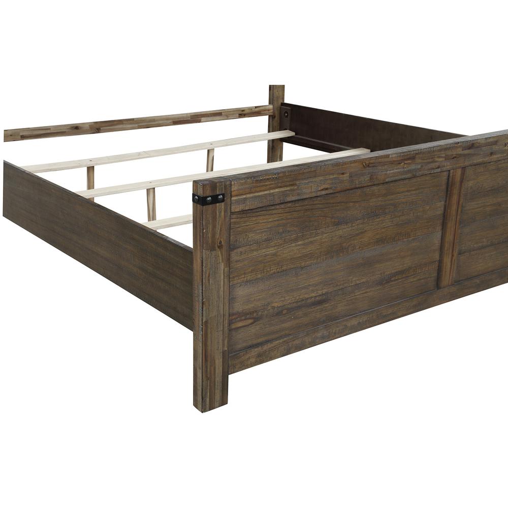 Furniture Galleon Traditional Solid Wood King Bed in Walnut. Picture 6