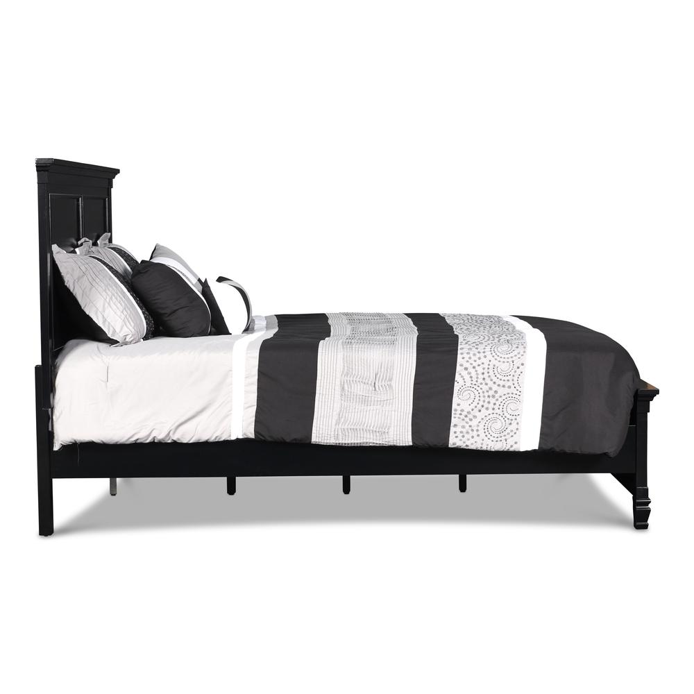 Furniture Tamarack Solid Wood California King Panel Bed in Black. Picture 3