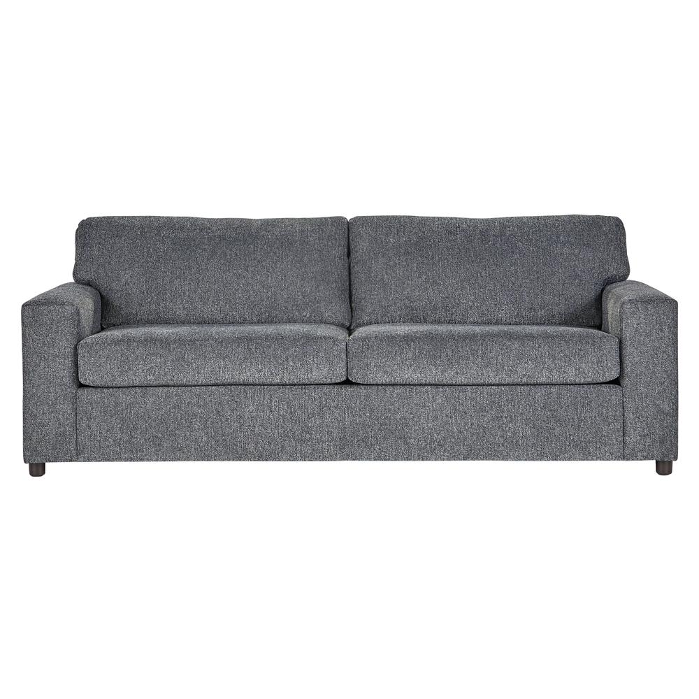 Kylo Ash Gray Polyester Fabric Sofa Couch. Picture 1