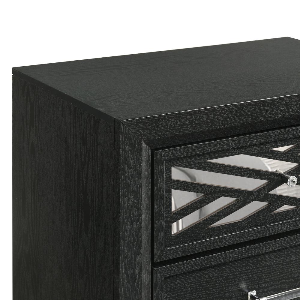 Obsidian Nightstand-Black. Picture 5