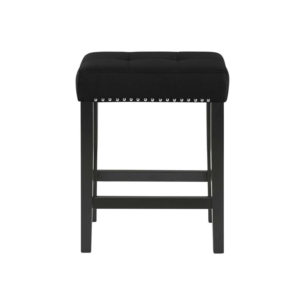 Furniture Celeste 4-Piece Faux Marble & Wood Bar Set in Black. Picture 11