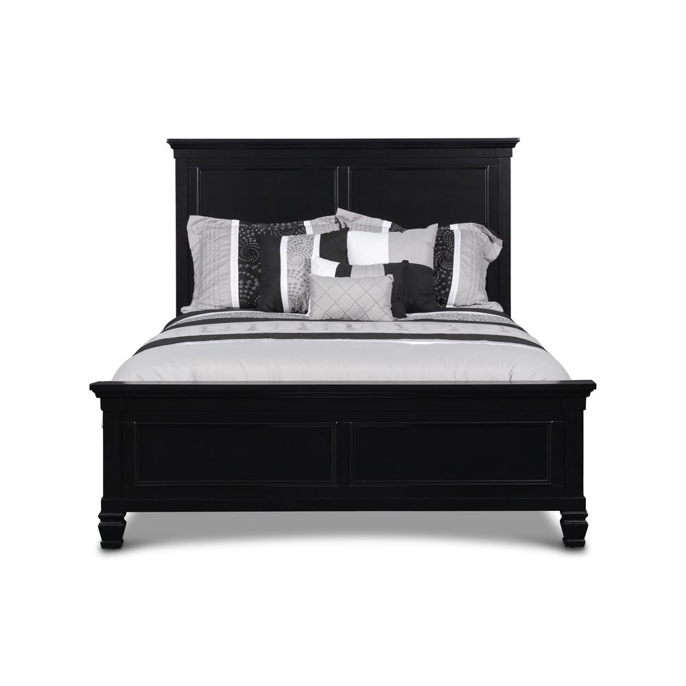Furniture Tamarack 3/3 Solid Wood Twin Bed in Black. Picture 2