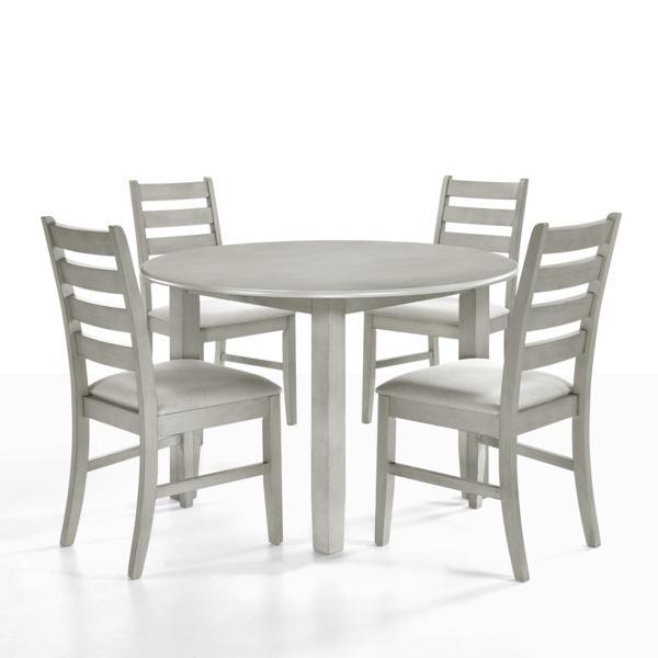Furniture Pascal Wood Dining Chair in Driftwood (Set of 2). Picture 2