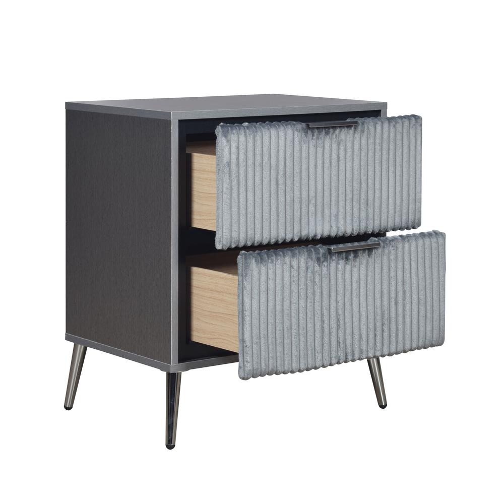 Kailani Nightstand- Gray. Picture 5