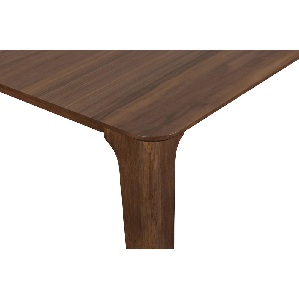 Furniture Oscar 59" Solid Wood Retangular Dining Table in Walnut. Picture 4