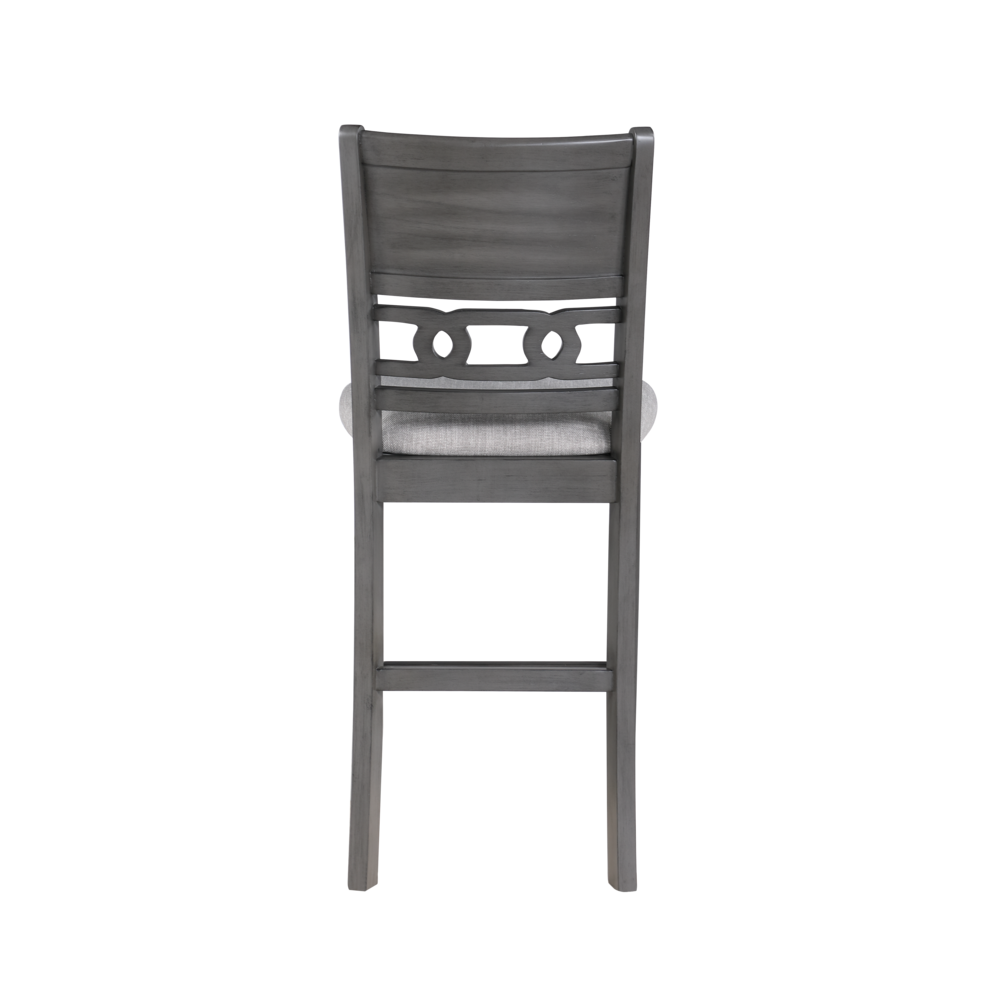 Furniture Gia Solid Wood Counter Chairs in Gray (Set of 2). Picture 5