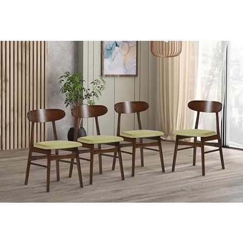 Morocco Green Solid Wood Dining Chair (Set of 4). Picture 9