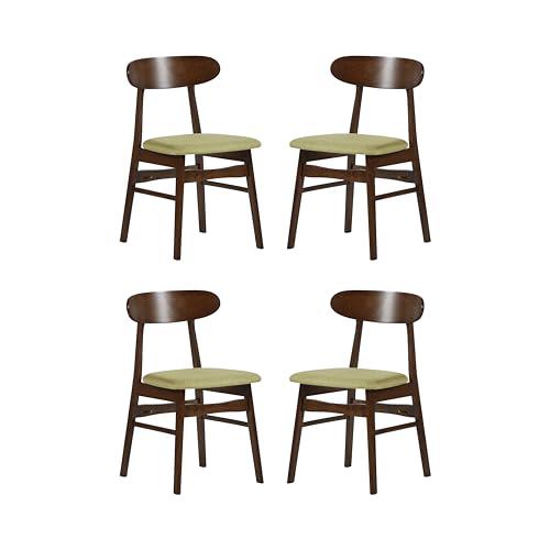 Morocco Green Solid Wood Dining Chair (Set of 4). Picture 1