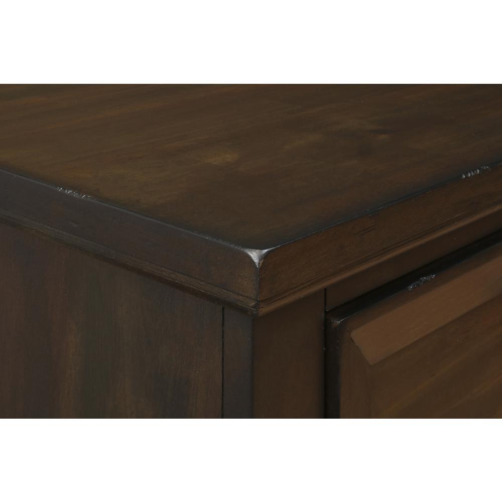 Furniture Sevilla Solid Wood 2-Drawer Nightstand in Walnut. Picture 5