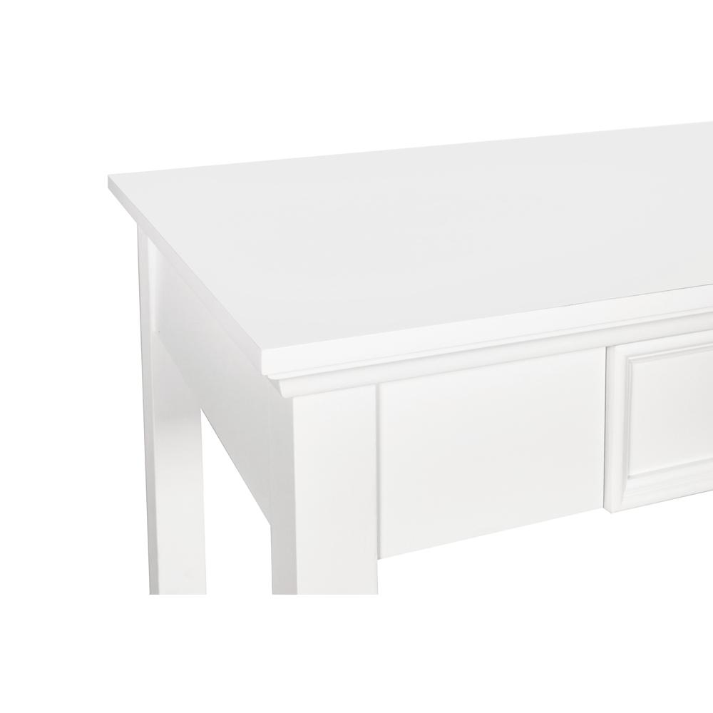 Furniture Tamarack Soild Wood 1-Drawer Desk in  White. Picture 5