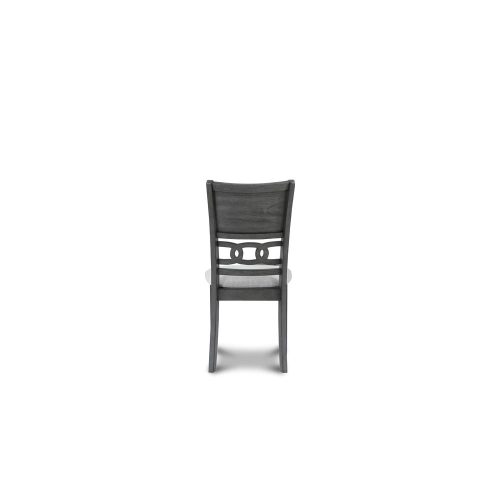 Furniture Gia Solid Wood Dining Chair in Gray (Set of 2). Picture 5