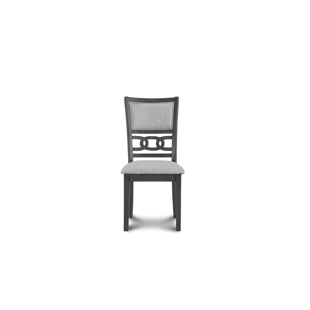 Furniture Gia Solid Wood Dining Chair in Gray (Set of 2). Picture 3
