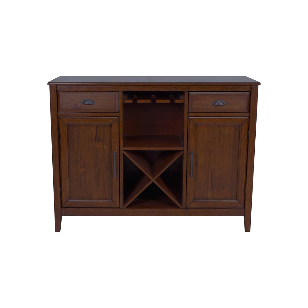 Furniture Bixby Traditional Solid Wood Server in Brown. Picture 2