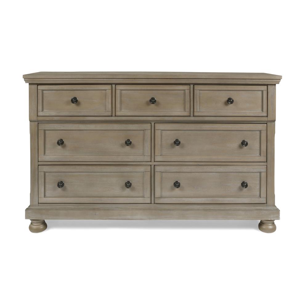 Furniture Allegra Solid Wood Engineered Wood Dresser in Pewter. Picture 2