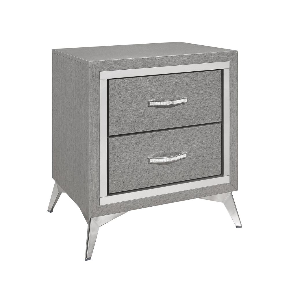 Huxley Nightstand-Gray. Picture 1