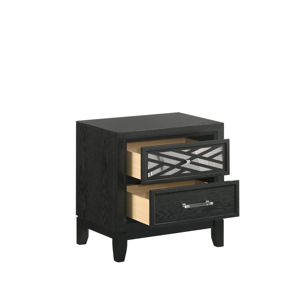 Obsidian Nightstand-Black. Picture 4
