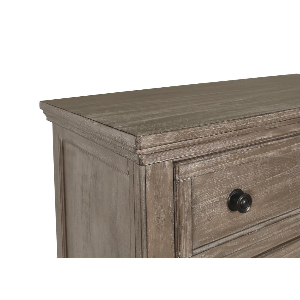 Furniture Allegra Solid Wood Engineered Wood Chest in Pewter. Picture 5